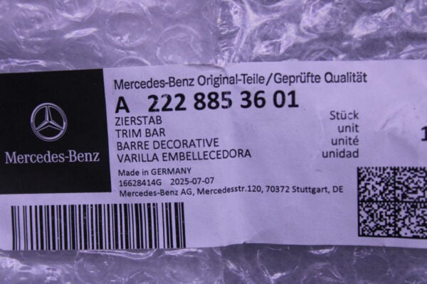 Mercedes Benz S Class Decorative Element Top Left 2228853601