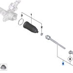 BMW X3 SERIES G01 RIGHT TIE ROD 32104A01667