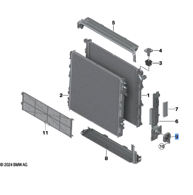 Bmw X3 Series G45 Module Mounting Right 17115A500E9