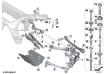 BMW X3 SERIES G01 TRAILING ARM WITH RUBBER MOUNT 33306871510