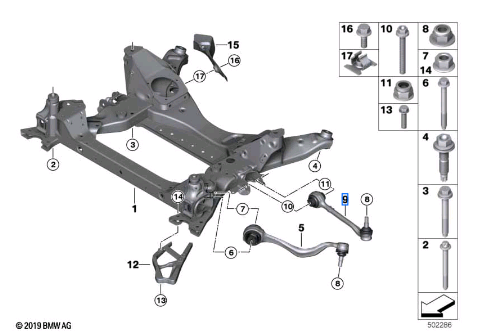 Bmw X3 Series G01 Wishbone Left 31106893723-Z Bmw X3 Series G01 Wishbone Left 31106893723