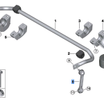 BMW 5 SERIES G60 REAR SWING SUPPORT 33556896817