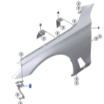 BMW 5 SERIES G30 SIDE PANEL BRACKET FRONT RIGHT 1 41007440424