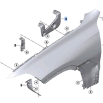 BMW X5 SERIES G05 SIDE PANEL BRACKET FRONT LEFT 3 41007492369