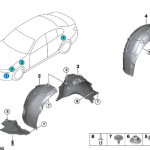 BMW 3 SERIES G20 COVER WHEEL HOUSING BOTTOM RIGHT 51128075814