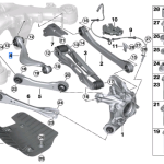 BMW 5 SERIES G60 CONTROL ARM WITH RUBBER MOUNT RIGHT 33328833218